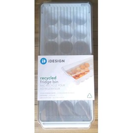 iDesign Egg Holder Refrigerator Organizer Bin Clear Plastic Storage Container 21 EGG