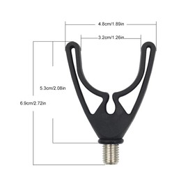Fishing rod rests, rod rests, U-shape, rod rest for fishing rods, adjustable rod rests, fishing rod rest, accessories rod holder, fishing rod rests made of plastic, gripper fishing rod rest U-head