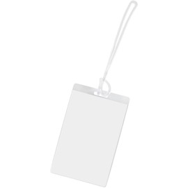 Merangue Clear Luggage Tags, Self Laminating, 10 Pack