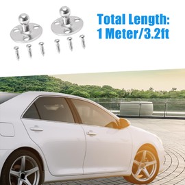 A ABSOPRO Car Ball Studs Mounting Brackets 10mm Round with Screw (Set of 2)