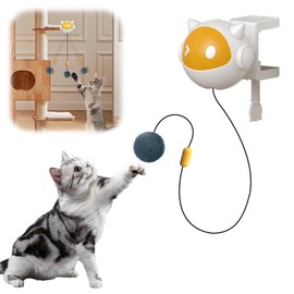 Mesen Interactive Cat Toy Intelligence Cat Toy, Automatic Funny Cat Ball for Cats Indoor, Retractable Kitten Cat Toy Kittens, Teaser Fun for Kittens, Cat Toys