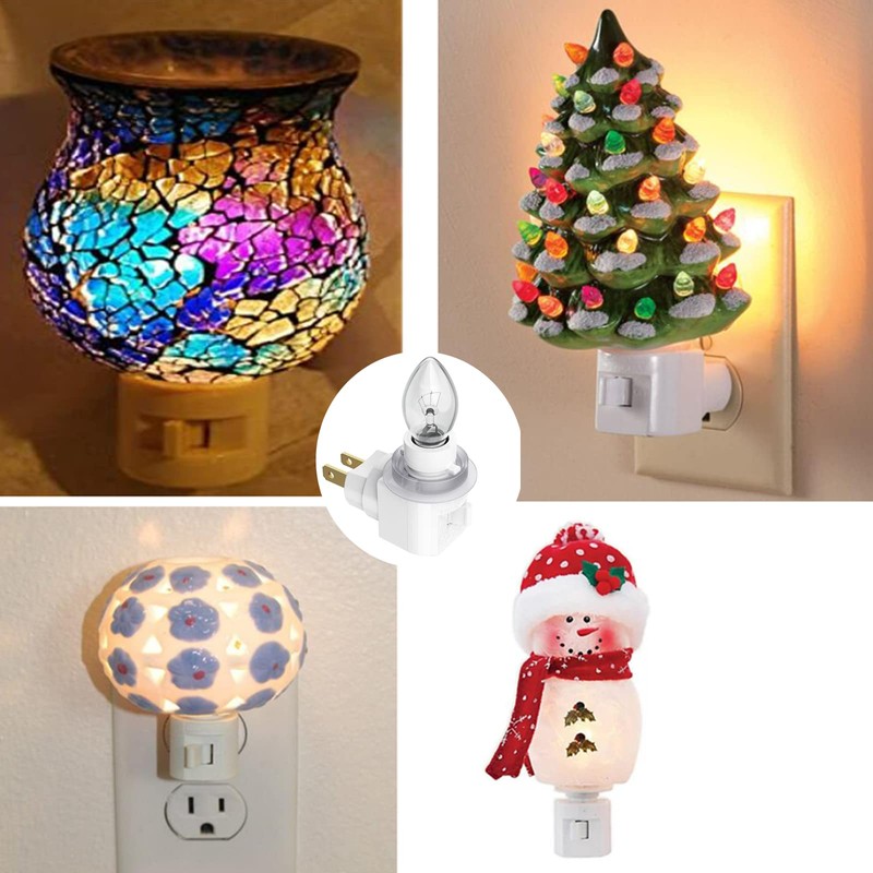 TWDRTDD Plug in Night Light, Adjustable E12 Base Socket Night