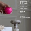 MOZEAL Hand-Poured, 3 Inch Hot Pink Round Ball Candles -