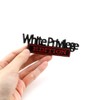 2 Pcs White Privilege Edition Emblem Car Side Rear Front