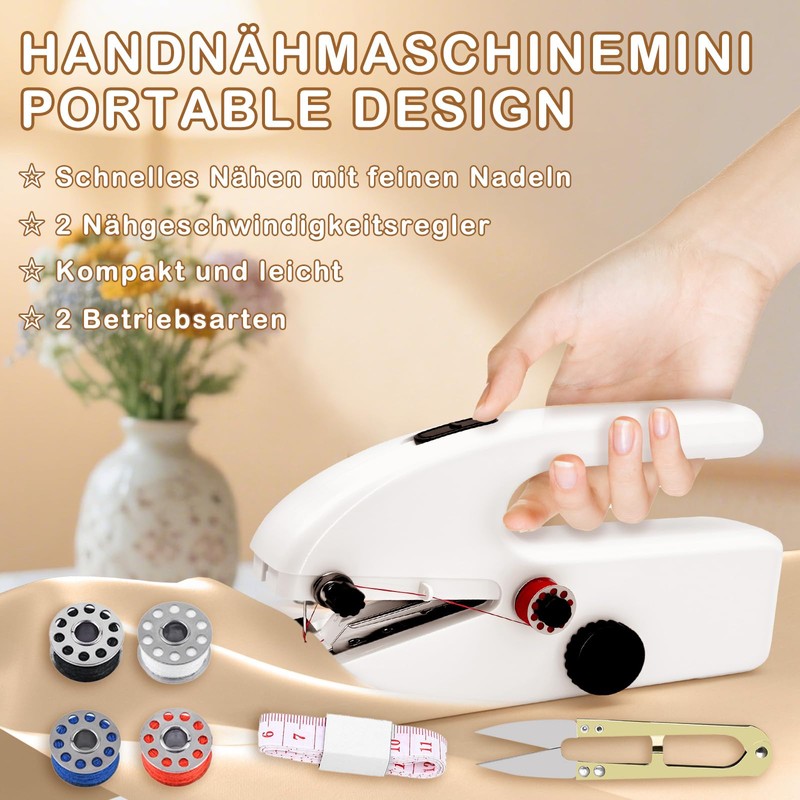 Hand Sewing Machine, Portable Mini Sewing Machine, Sewing Machine with