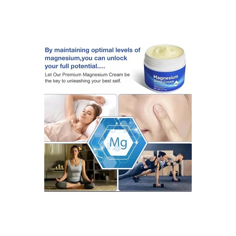 Mz Crema De Magnesio For Dormir - Aceite Tópico De