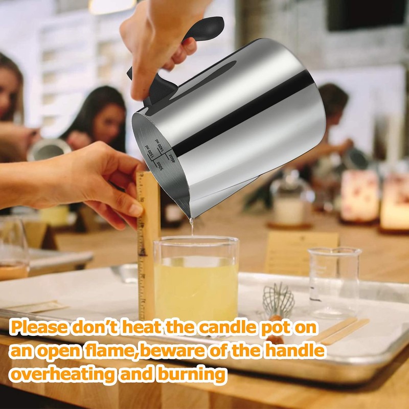 BBAXI Candle Making Pouring Pot, 1500 ML/50 OZ Candle Pouring