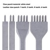Leather Stitching Punch Set Leather Prong Round Hole Punch Manual