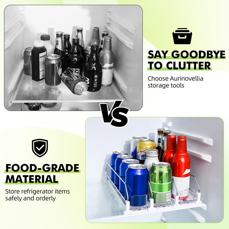 Fridge Organiser, Drinks, Automatic Fridge Container Organiser