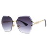 LoveLegis Women's Glasses, Hexagonal, Vintage, Polarised, Colourful, Girls, Shaded, Golden