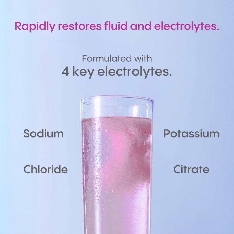 HydraLyte Electrolyte Powder, Berry Flavoured Hydration Powder - Flat, Accelerates