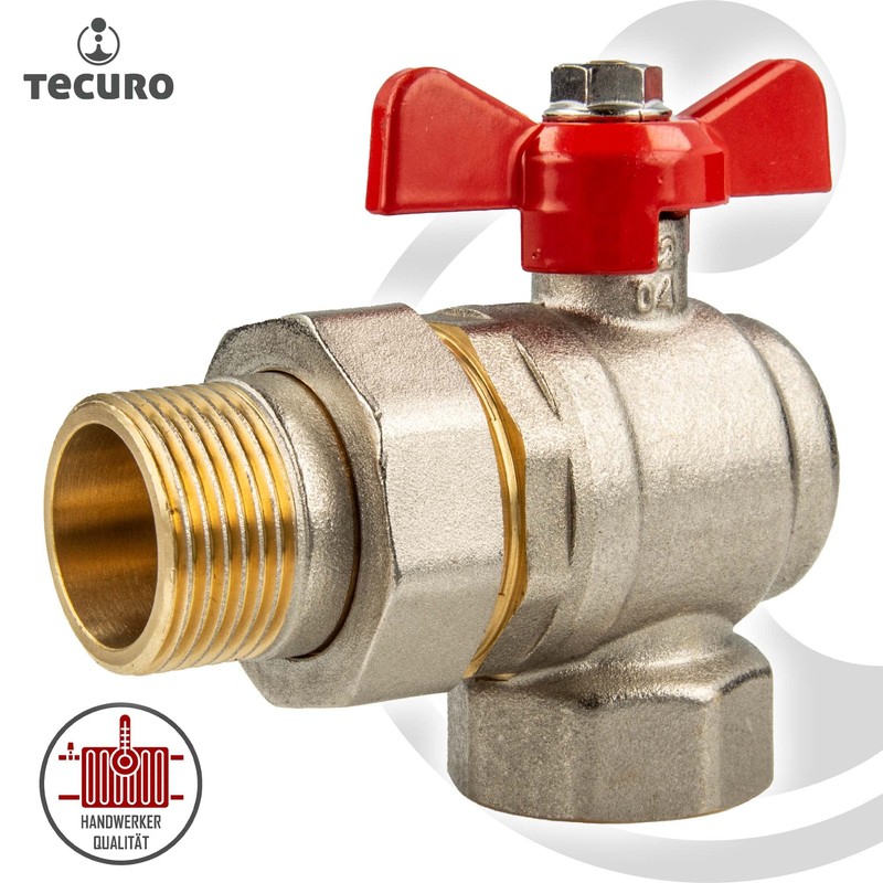 tecuro Angle Ball Valve, G 1 Inch x Internal Thread