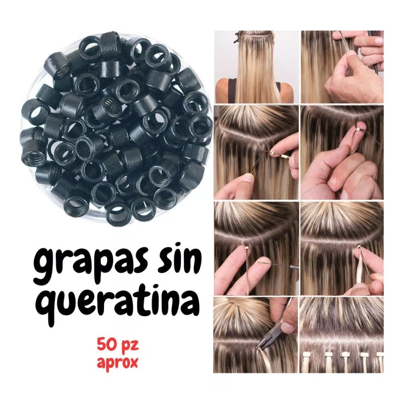 Splash Extensiones Cabello Natural + Kanekalon Con Pinza, Grapas