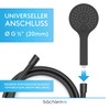 B?chlein B?chlein Universal Duschbrause - Brausekopf mit 3 Strahlarten, einfach