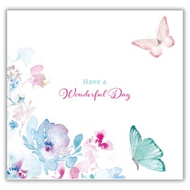 Noel Tatt 3D Pop Up Birthday Card - Happy Birthday Card with Butterflies and Balloons Design and Special Finishes - Birthday Cards for Women