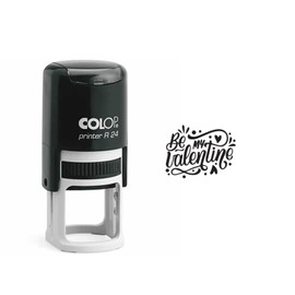 Valentine’s Day Stamp – Be My Valentine 1-Inch Round Stamp – Perfect for Cards, Crafts, Scrapbooking, and Gift Decorations