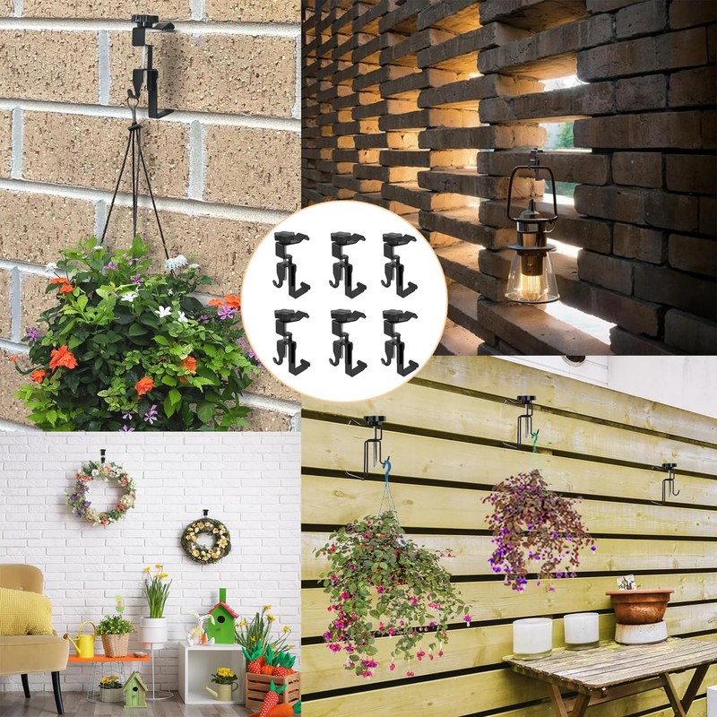 Yharnamite 6 Pcs Adjustable Brick Hanger Clamp, Heavy Duty Stainless