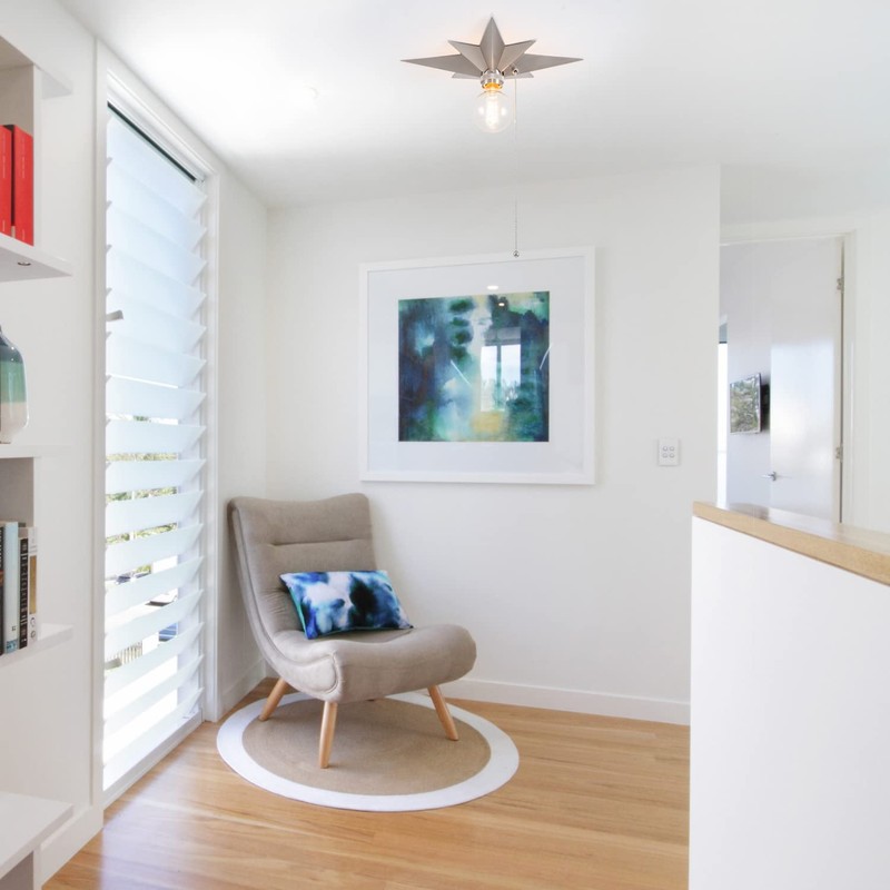 VILUXY Flush Mount Ceiling Light, Satin Nickel Star Light Fixtures