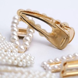 Frilina Set 8 Broches Perlas Para Cabello Niñas