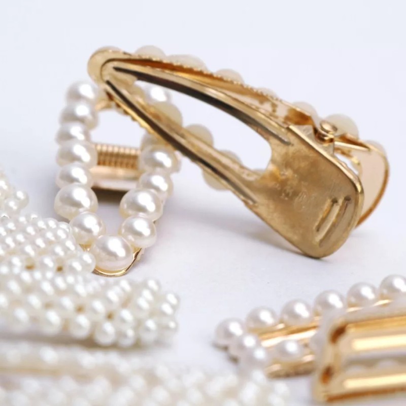 Frilina Set 8 Broches Perlas Para Cabello Niñas