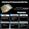 Wefuit 3D Printer Platforms PEI Honeycomb Build Plate for Creatily