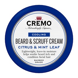 CREMO - Cooling Beard & Scruff Cream For Men - Lightweight Refreshing Beard Cream - 113g