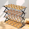 2/3/4-Tier collapsible cooling rack for baking,Folding Cooling Grid,Adjustable Stackable Roasting