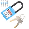 5Set 38mm Lockout Tagout Lock Nylon Durable Dustproof Insulated Safety