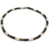 Native Treasure - 18" Black, Brown, Cream Wood Coco Bead