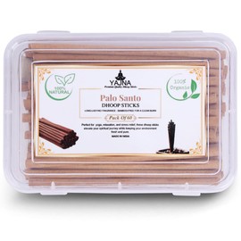 Yajna Palo-Santo-100%-Natural-Incense-Bambooless-Dhoop-Sticks Handmade-Organic-Chemicals-Free for-Purification-Relaxation-Positivity-Yoga-Meditation The-Best-scents-4.5-Inches-60-Count