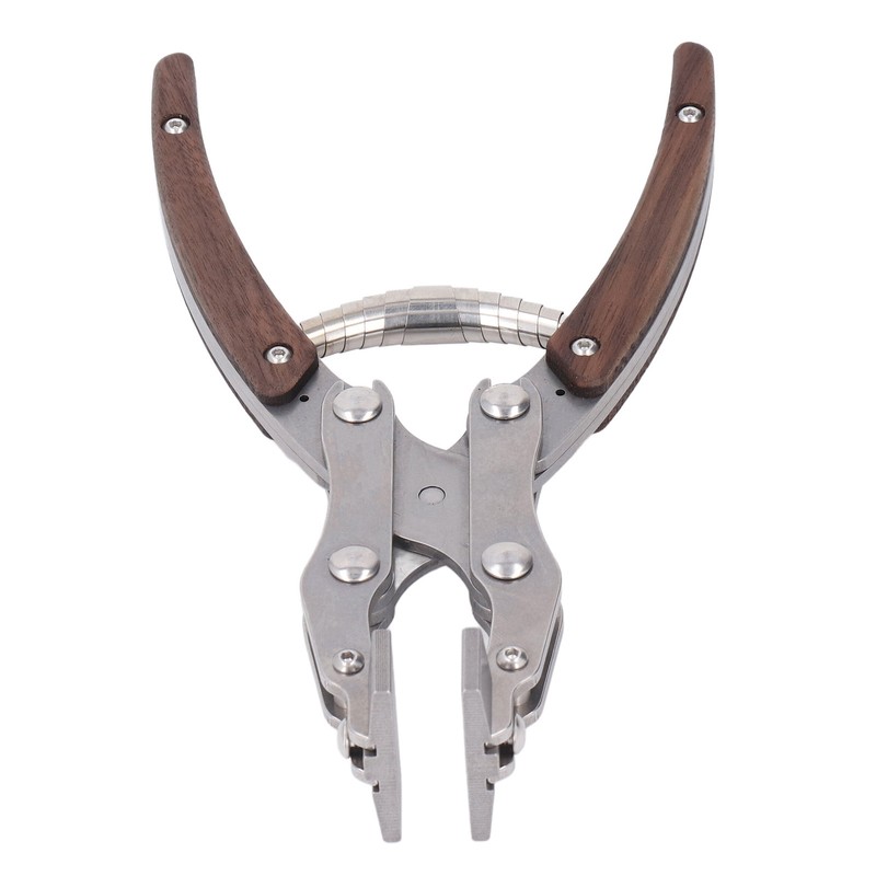 Flat Pliers Wooden Handle Alloy Steel Mouth 38mm Jaw Width