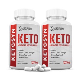 (2 Pack) Ketosyn Keto ACV Pills 1275MG Keto Support Blend Capsule Alternative to Keto ACV Gummies Formulated with Apple Cider Vinegar Extra Virgin Olive Oil Powder Green Tea Leaf 120 Capsules