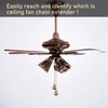 4 cadenas de bronce para ventilador de techo, cadena de