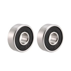 uxcell S606-2RS Stainless Steel Ball Bearing 6x17x6mm Double Sealed 606RS Bearings 2-Pack