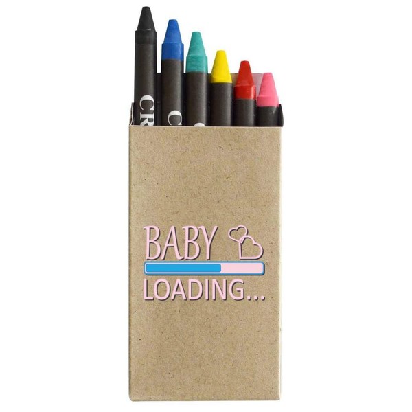 Azeeda 'Baby Girl Loading' Coloured Crayon Set (CY00032098)