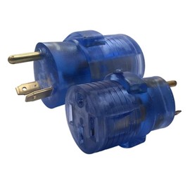 JORINDO NEMA 5-15P to TT-30R AC Power Adapter, NEMA TT-30P to 14-50R, NEMA 14-50P to TT-30R RV Power Conversion Plug, for RV Camper Caravan Van Trailer (TT-30P to 14-50R)