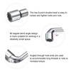 HARFINGTON L Shaped Angled Hex Socket Wrench 12mm 45# Steel