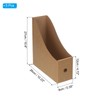 PATIKIL Magazine File Holder Set, 5Pcs Cardboard Foldable Desk File