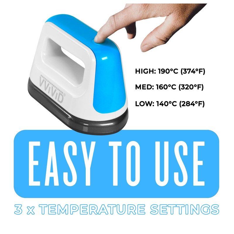 VViViD Compact Heat Press Machine for HTV Projects, DIY T-Shirts,