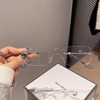 88flix Korean Rimless Glasses, Blue Light Cut, Unisex, For PC,