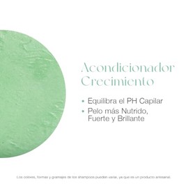 Acondicionador para Crecimiento Capilar en Barra con Romero y Jojoba, Natural, Todo Tipo de Pelo, 70 gr, Vitaminas A, F, B1, B2, B3 y C, Aceites Esenciales de Romero, Jojoba y Cedro