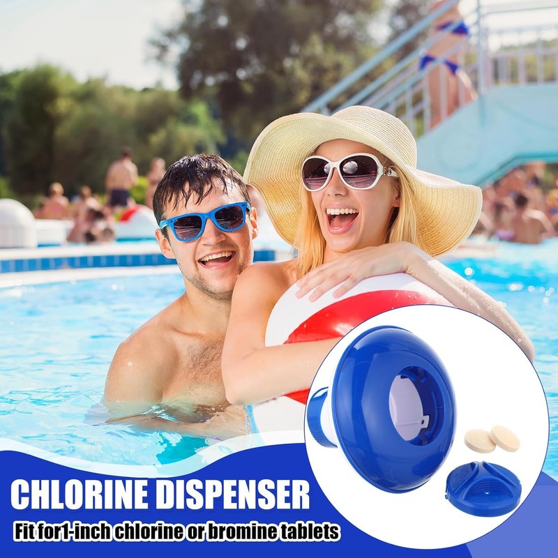 Chlorine Dispenser, Collapsible/Retractable Pool Spa 1" Chlorine/Bromine Tablet Dispenser Hot