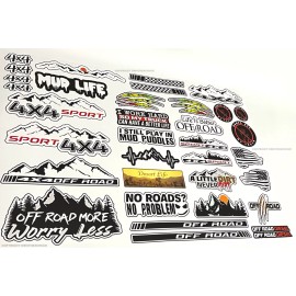 Own The Ave Inc. 10 Random Off Road Mountains 4x4 Lifted Truck Pick Up Vinyl Decal Sticker Pack
