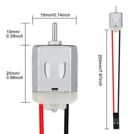 VISSQH Pack of 6 Type 130 Mini Small Electric Motor, 1V-6V Micro DC Motor, Mini DC Motor for Toy Cars, Scientific Experiments, DIY