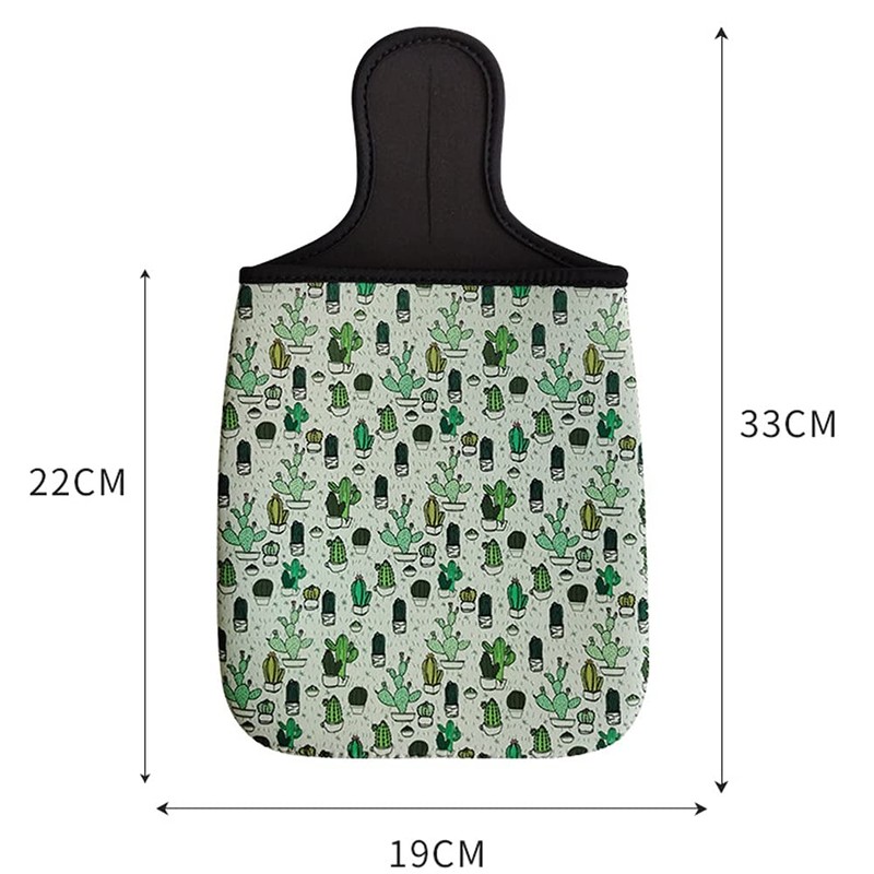 Asudaro Creative Car Trash Bag, Leopard Print - Portable, Reusable,