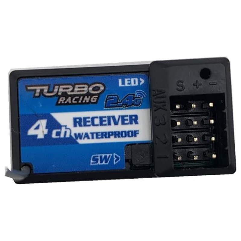 UltraPower TURBO RACING 4ch Receiver/Receiver Waterproof 2.4GHz (RX41)