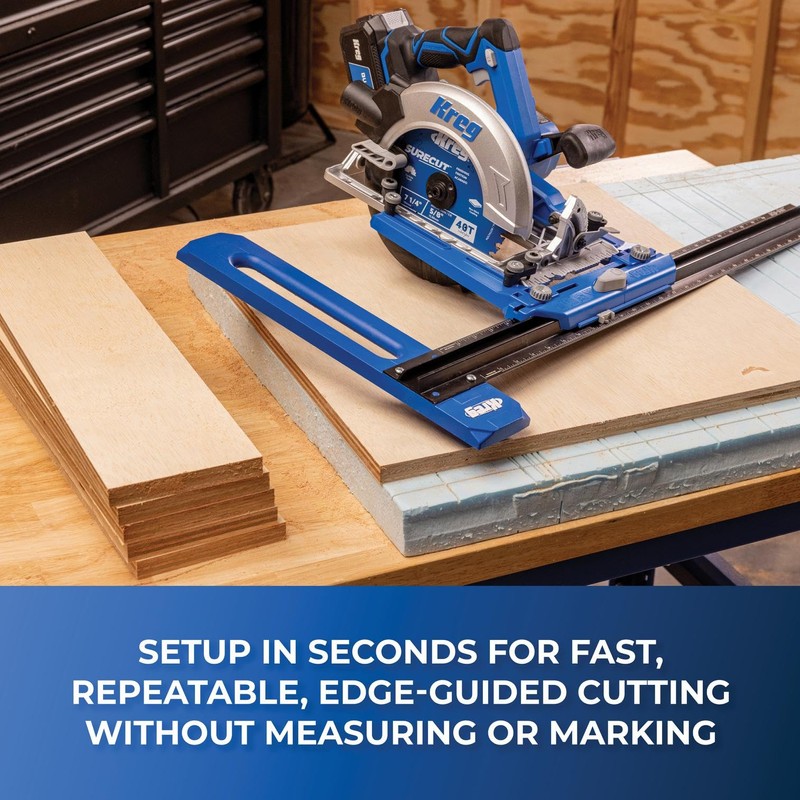 Kreg KMA2400 Rip-Cut Circular Saw Guide - Cutting Tool -