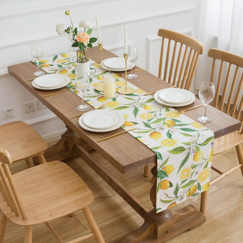 Modern Table Runner Lemons Table Runner Living Room Yellow 33