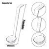 Coloch 20 Pack 1oz Plastic Small Ladle, 7 Inch Clear