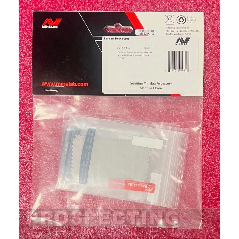 MINELAB Screen Protector Replacement 5 Pack Equinox 700 900 X-Terra